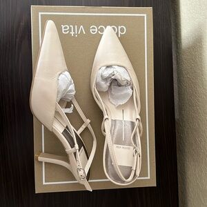 Dolce Vita “Kim” Heels. Ivory. Size 7. Never worn.